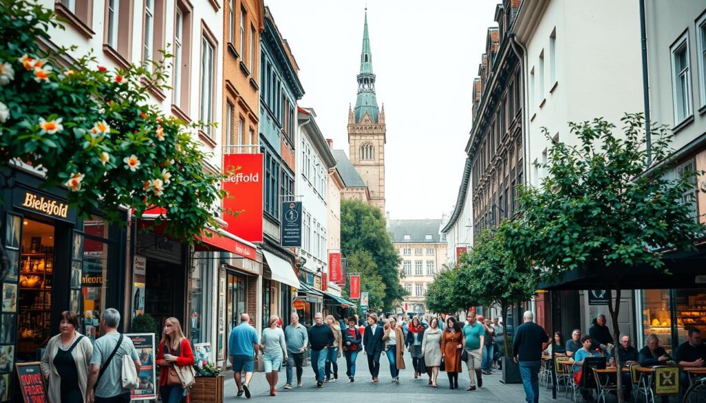 Einkaufssonntag in der Stadt Bielefeld