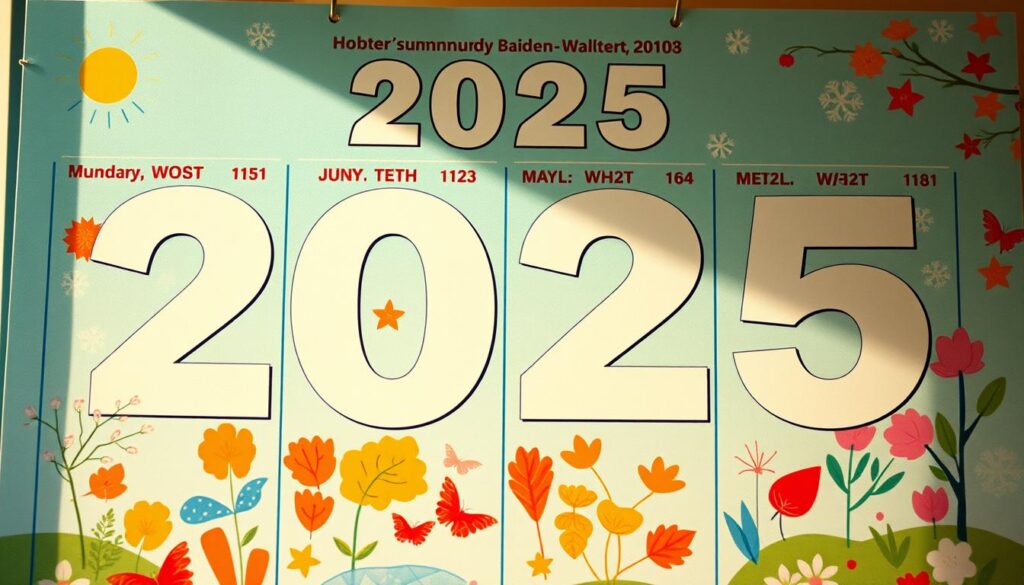 Kalender 2025 wichtige Daten Schulferien