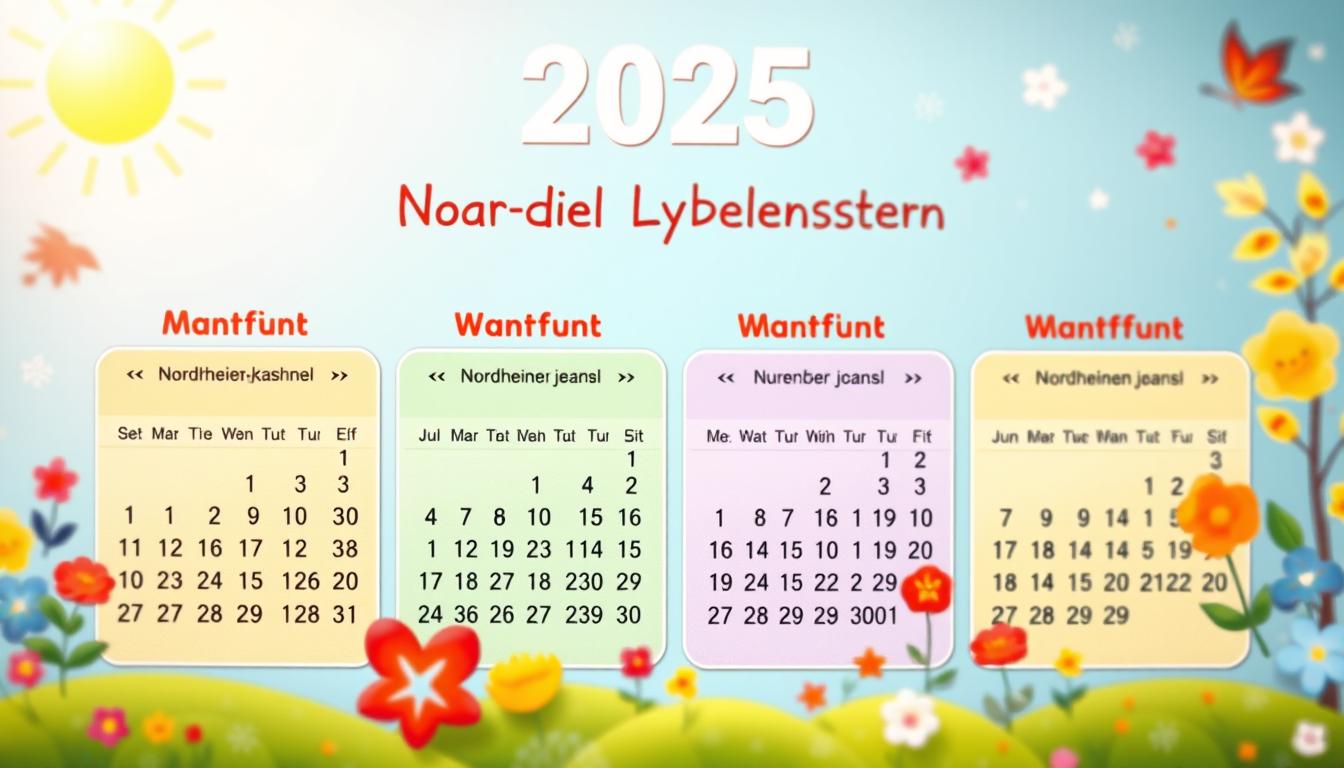  Schulferien Nordrhein-Westfalen 2025 Termine Motiv 