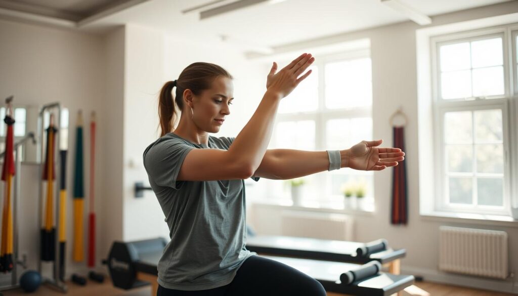 Therapie Tennisarm Übungen Ellenbogen