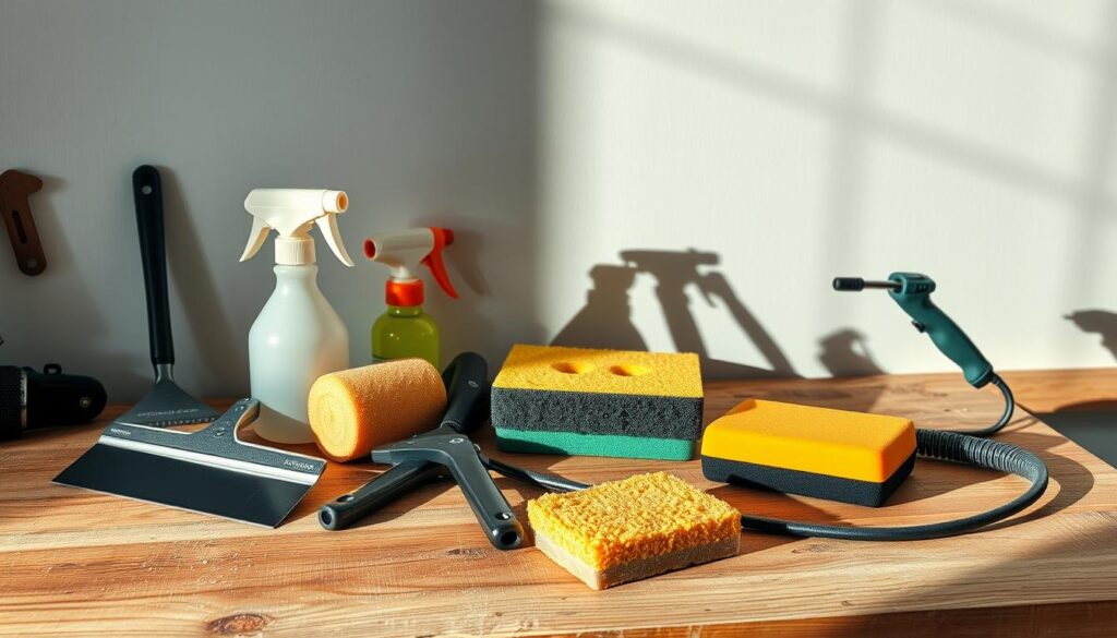 Werkzeuge für Tapetenentfernung