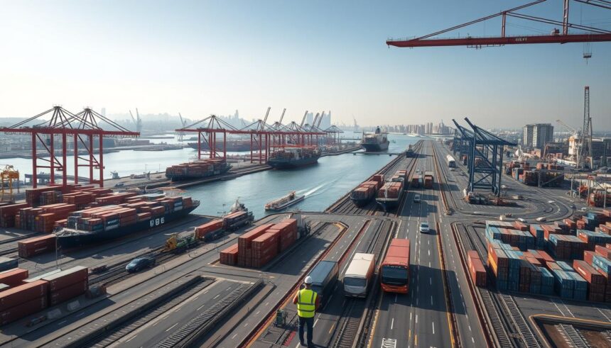 Logistik-Herausforderungen in einer Hafenstadt
