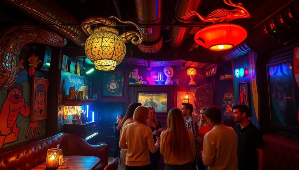 kreative Gestaltung im Partykeller